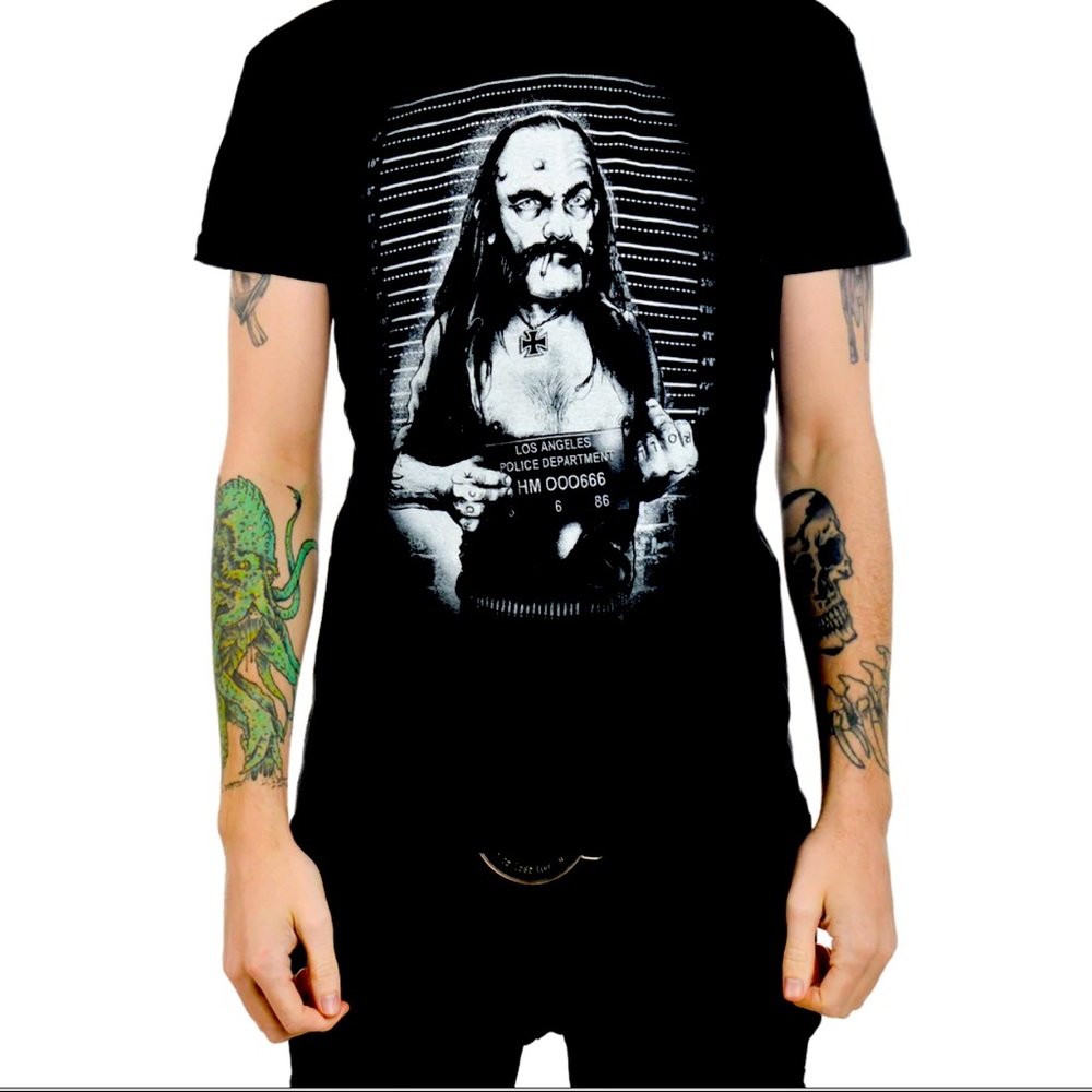 Too Fast Lemmy Mugshot shirt Large